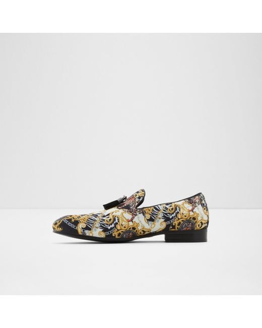 Aldo gold loafers store