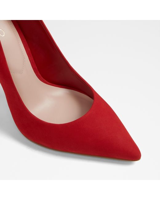 Aldo red suede shoes sale