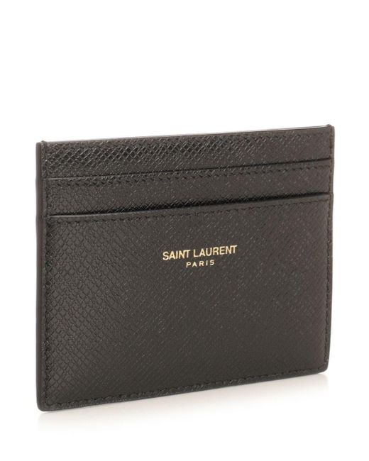 Saint Laurent Black Calfskin Card Holder
