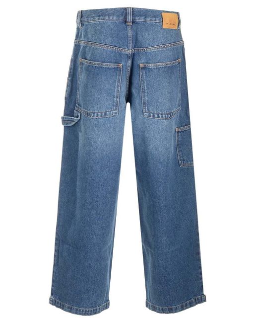 Isabel Marant Blue Jorama Baggy Fit Jeans for men