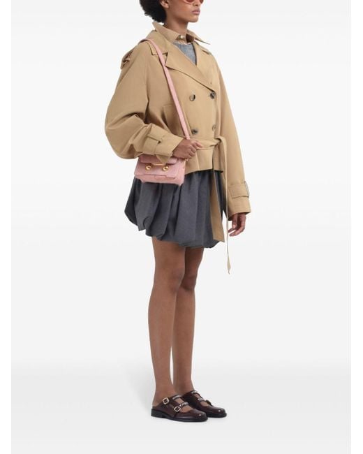 ブルゾン Marni Short Trench Coat With Belt Marni Short Trench Coat With Belt Jackets in Natural | Lyst