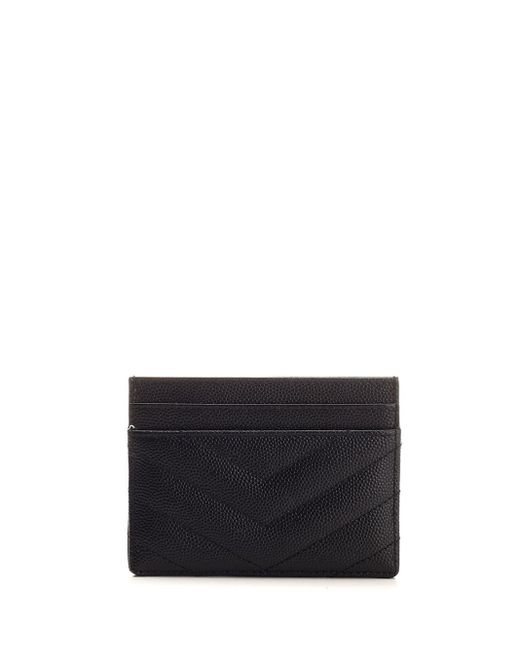 Saint Laurent Black Monogram Card Case Wallets