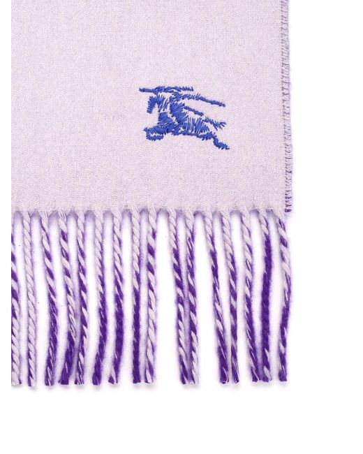 Burberry Purple Cashmere Scarf