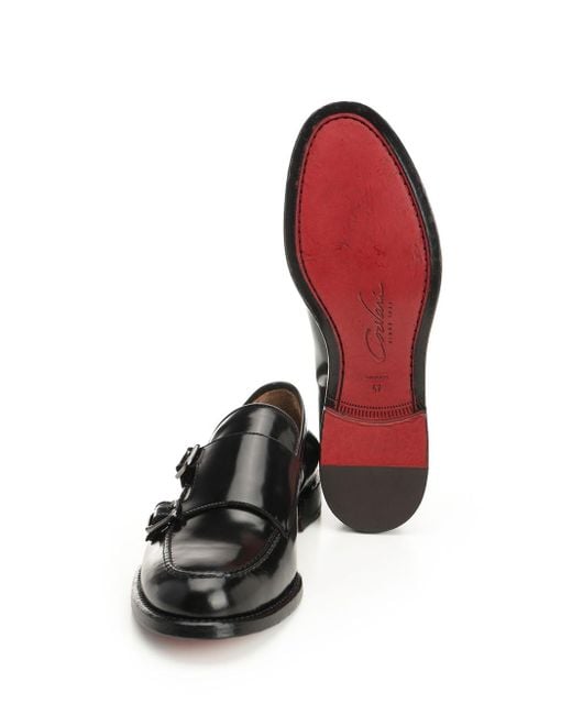 Corvari Black Double Buckle Moccasin