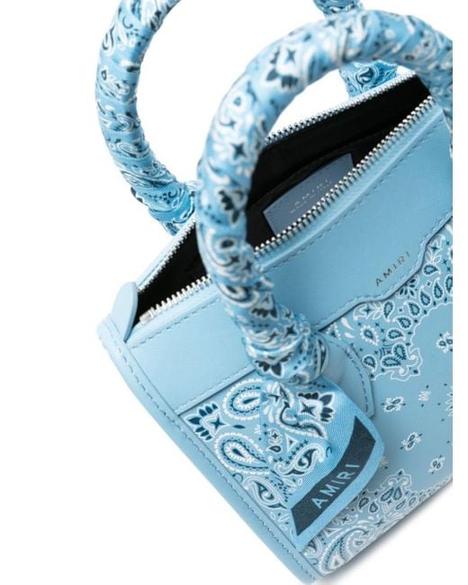 Amiri Blue "bandana Micro Triangle" Handbag