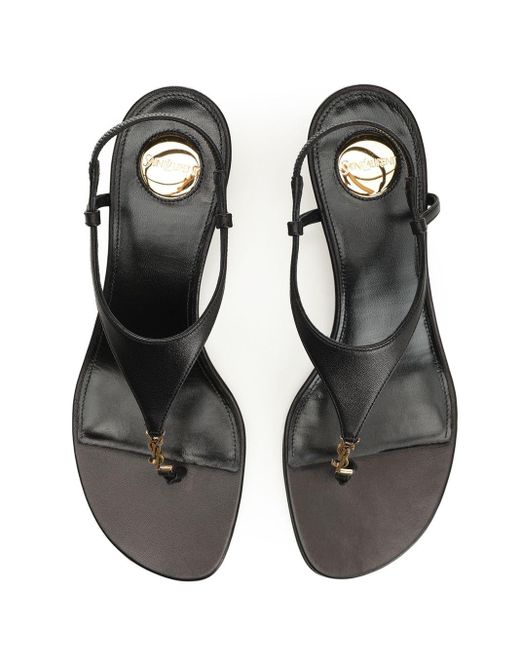 Saint Laurent Black "cassandre" Wedges