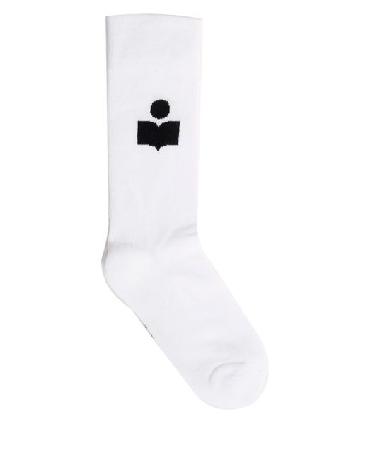 Isabel Marant White Sporty Socks
