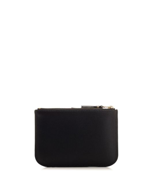 Comme des Garçons Black Small Leather Coin Purse Wallets