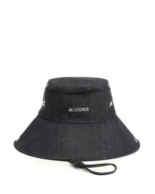 Jacquemus Hat With Logo in Black | Lyst