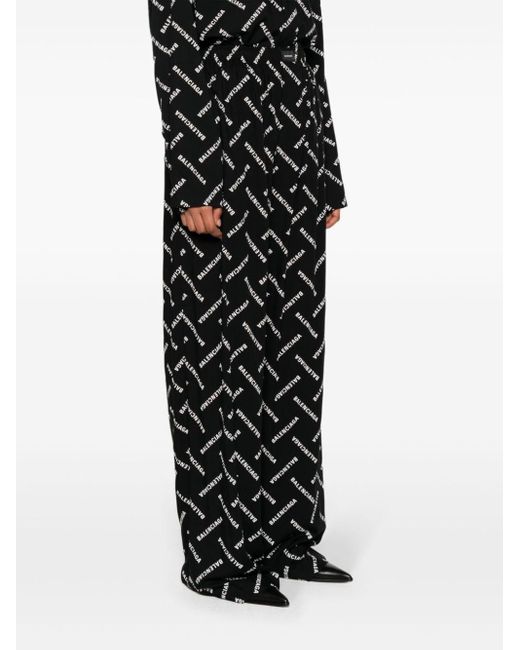 Balenciaga Black Pajama-style Trousers
