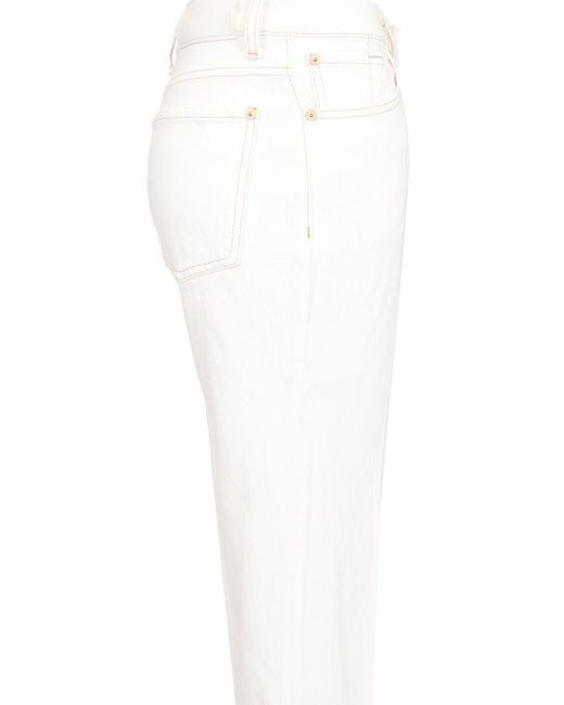 7 For All Mankind White Calie Jeans