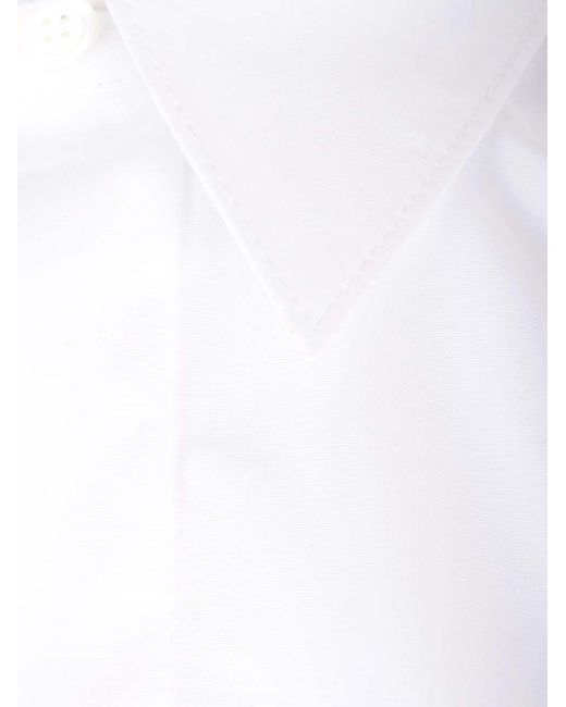 Loewe White Stretch Cotton Signature Top
