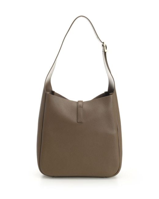 Saint Laurent Brown "le 5 À 7" Hobo Bag