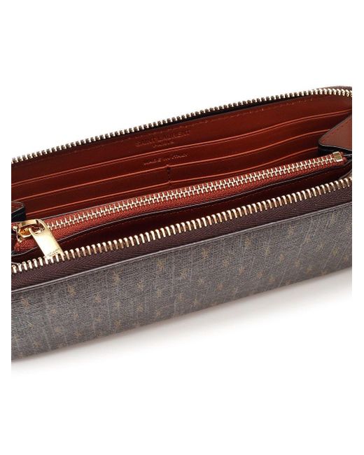 Saint Laurent Monogram Continental Wallet Wallets Brown