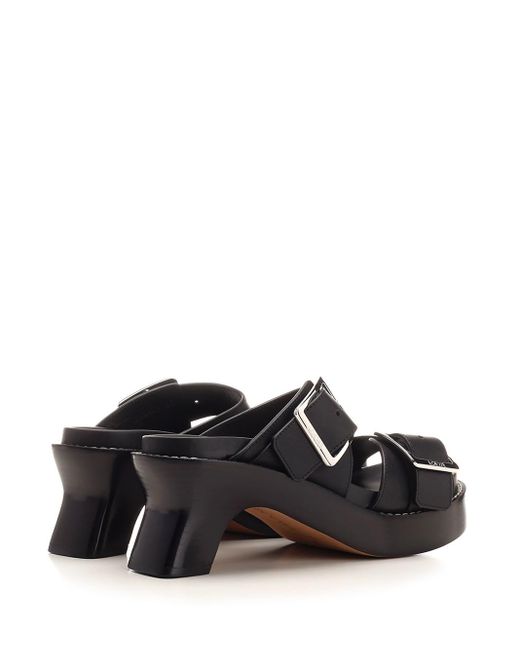 Loewe Black "ease" Sandals