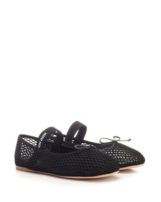 Miu Miu Black Fabric Flats main image 1