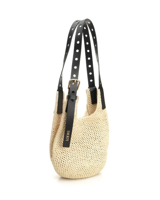 Loewe Punch Hole Hobo Bag in Natural | Lyst