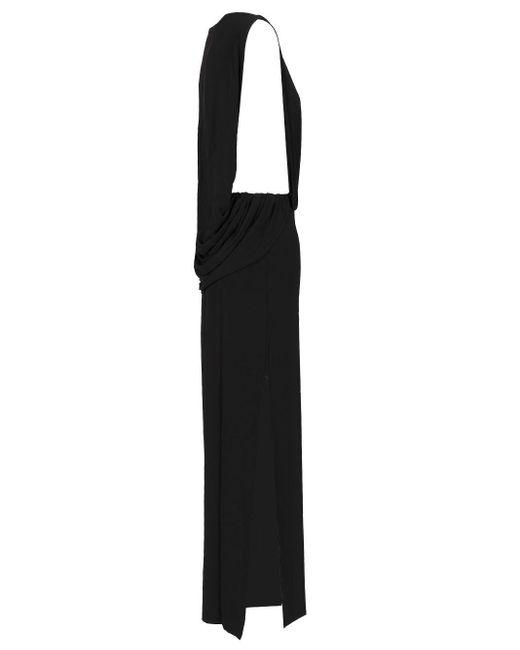 Jacquemus Peplo Long Dress in Black | Lyst
