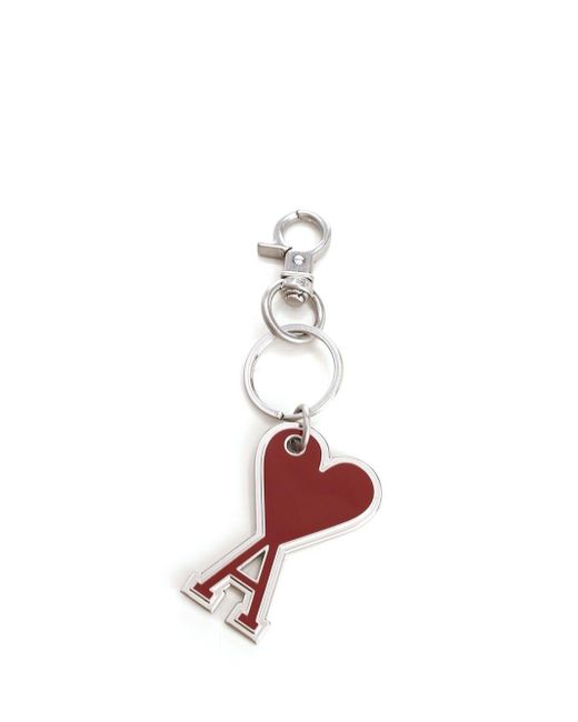 AMI White Key Ring With Carabiner