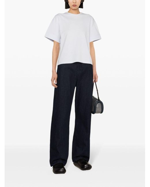 Theory White Cropped T-shirt