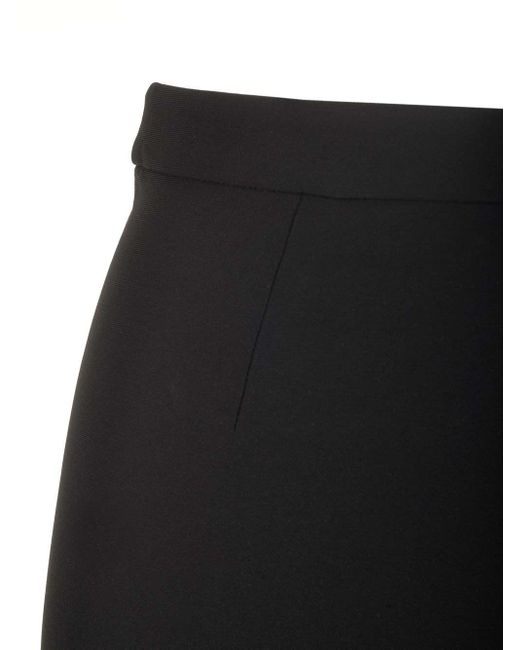 Roland Mouret Black Stretch Cady Maxi Skirt