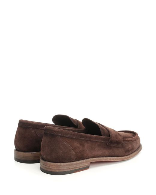 Corvari Brown Suede Moccasin