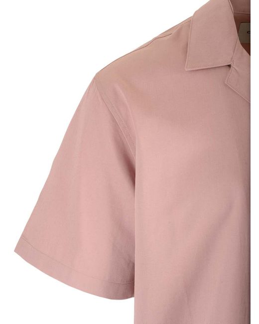 Carhartt Pink Cotton Twill Bowling Shirt for men