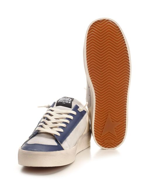 Golden Goose Deluxe Brand Blue And Gray "stardan" Sneakers