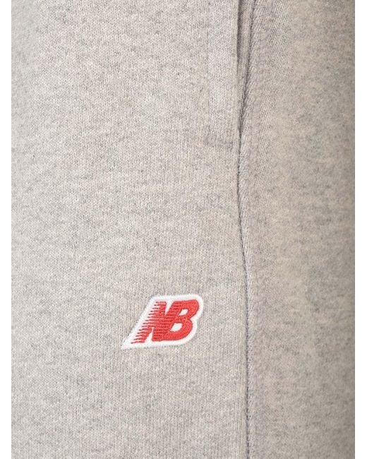 New Balance Gray "core Made In Usa" Sweatpants for men