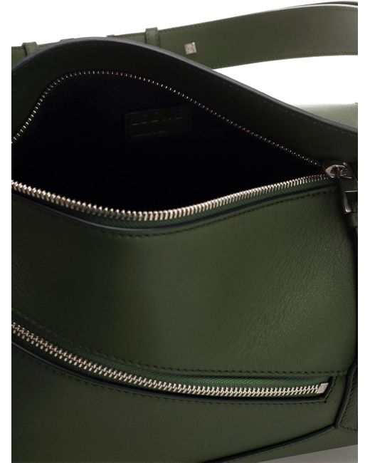 Loewe Gray Small Green "puzzle" Bumbag for men