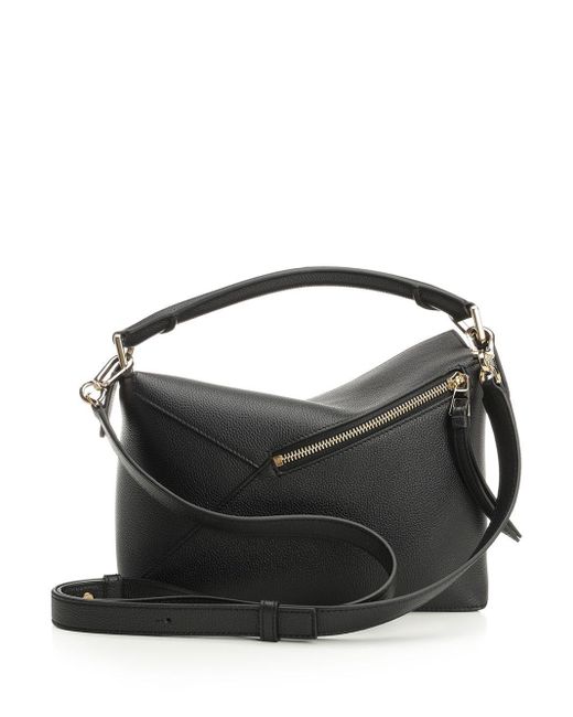Loewe Black Puzzle Edge Handbags