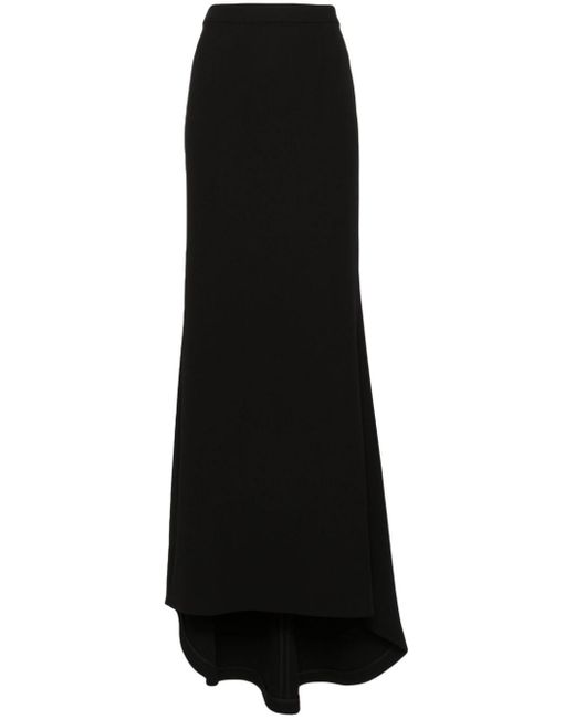 Roland Mouret Black Stretch Cady Maxi Skirt