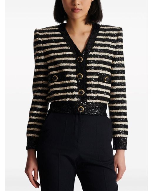 Balmain cropped blazer deals