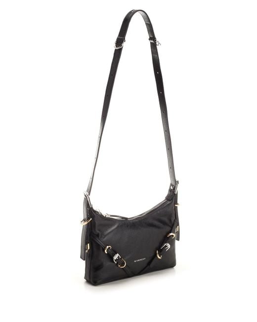 Givenchy Black Voyou Medium Shoulder Bag