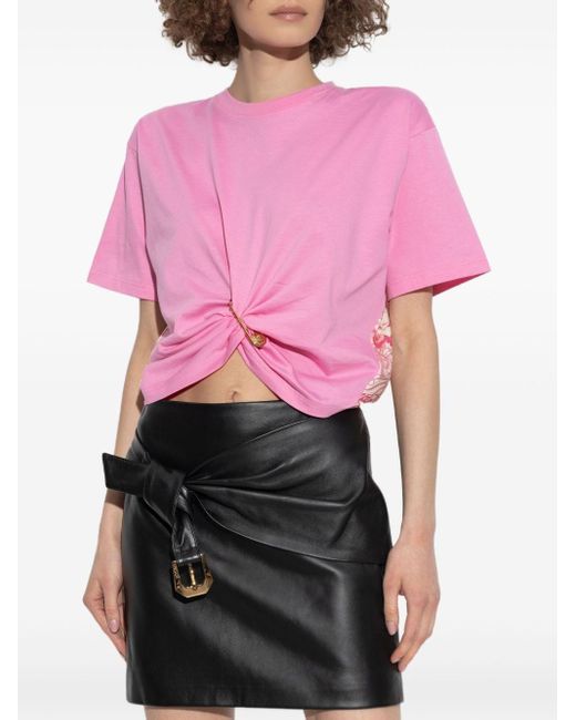 Versace Pink Cotton Jersey T-shirt