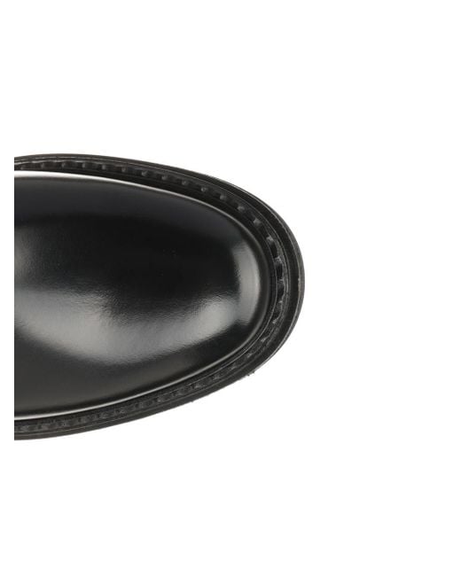 Dolce & Gabbana Black Brushed Calfskin Ankle Boots