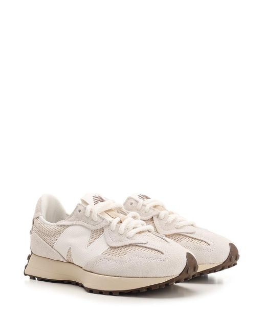 New Balance White "327" Sneakers