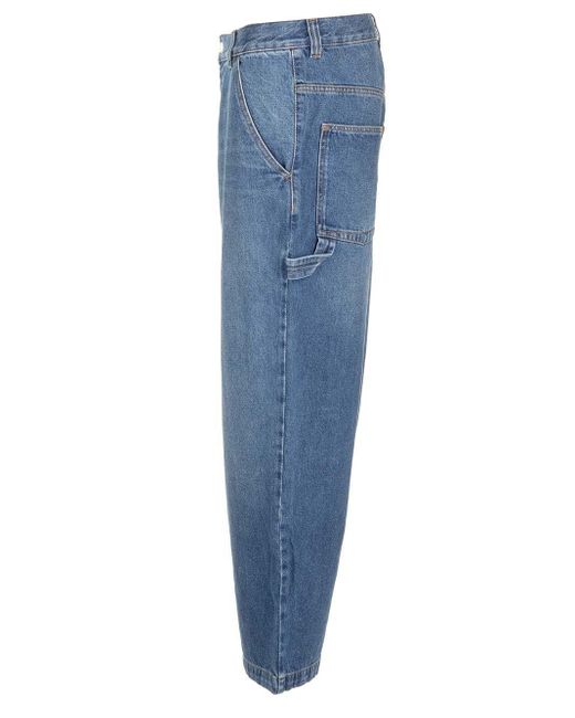 Isabel Marant Blue Jorama Baggy Fit Jeans for men