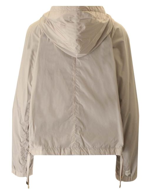 Max Mara The Cube Natural Reversible Jacket In Water-repellent Technical Canvas