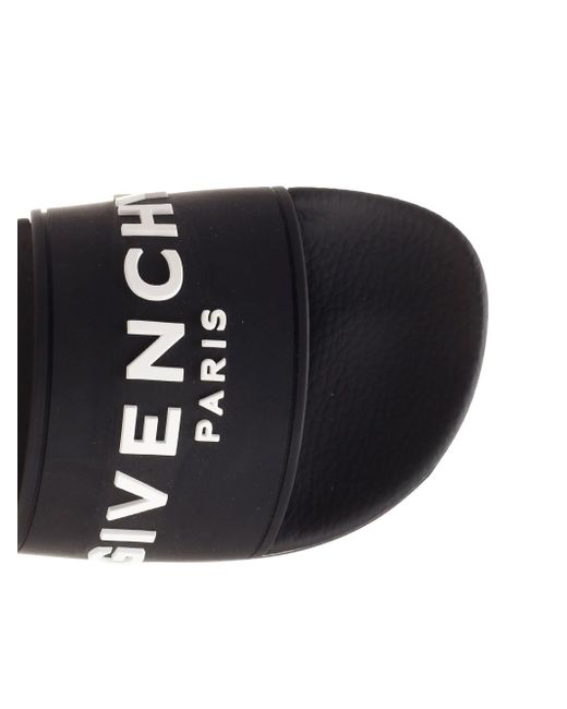Givenchy Black Rubber Slide