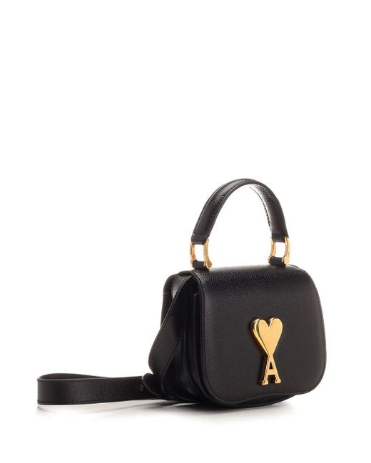 AMI Black "paris Paris" Handbag