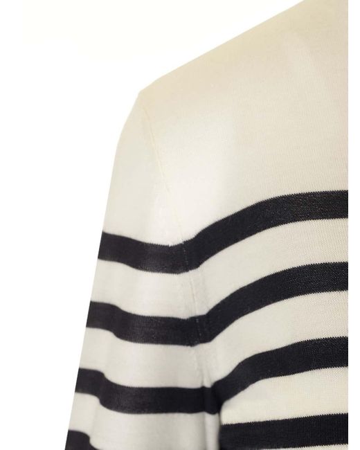 Theory Multicolor Striped Wool Sweater