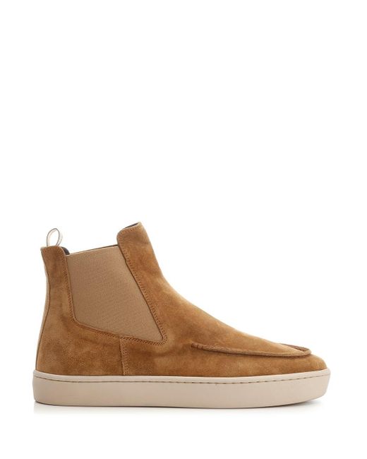 Officine Creative Brown "chelsea" Suede Ankle Boot