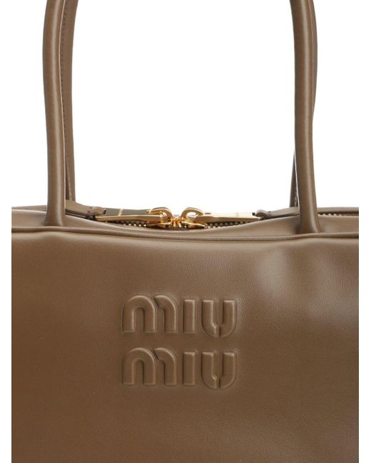 Miu Miu Brown Tundra-colored "beau" Bag
