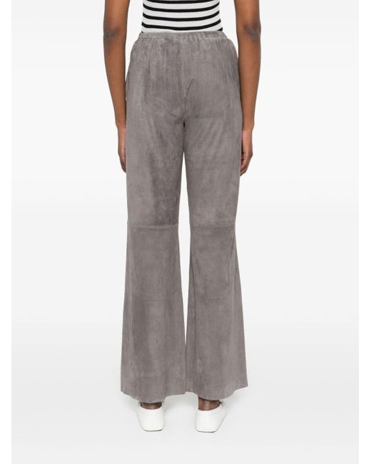 Forte Forte Brown Lightweight Suede Trousers