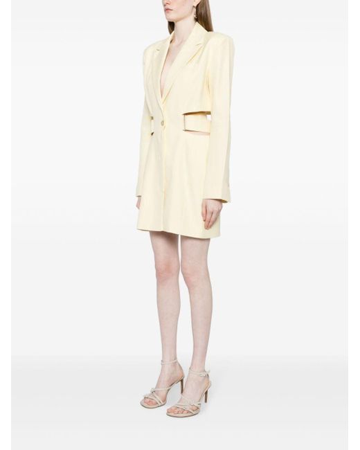 Jacquemus White "bari" Blazer-style Mini Dress