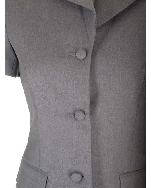 Remain Gray Short-sleeved Blazer