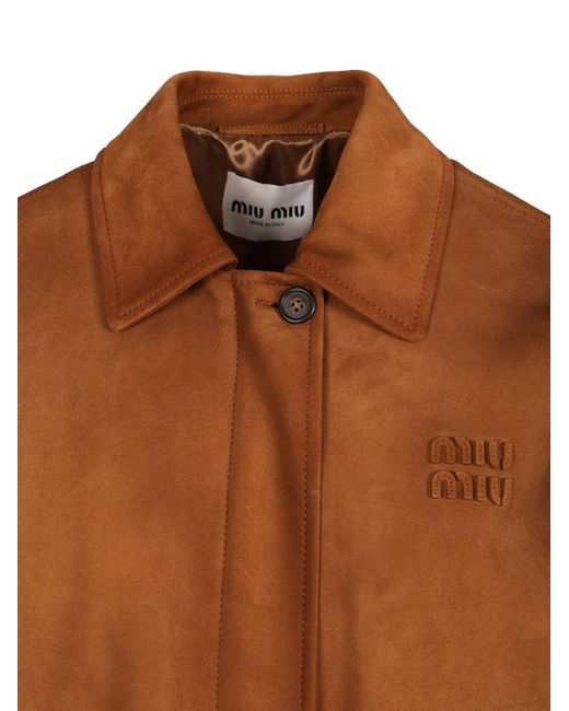 Miu Miu Brown Suede Jacket