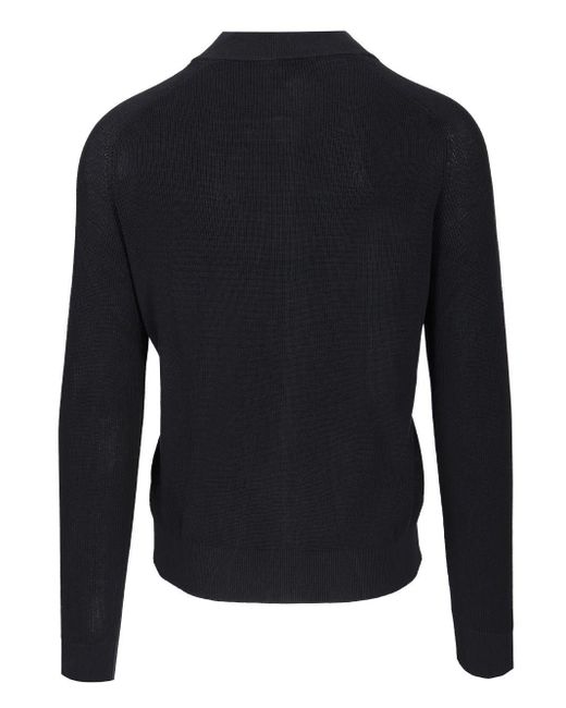 Al Duca D'aosta Blue Cotton Cardigan for men