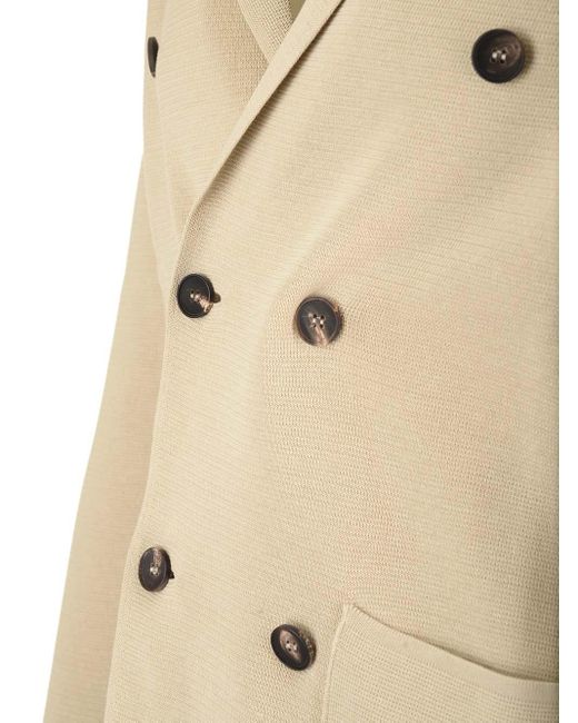 Al Duca D'aosta Natural Double-breasted Jacket for men
